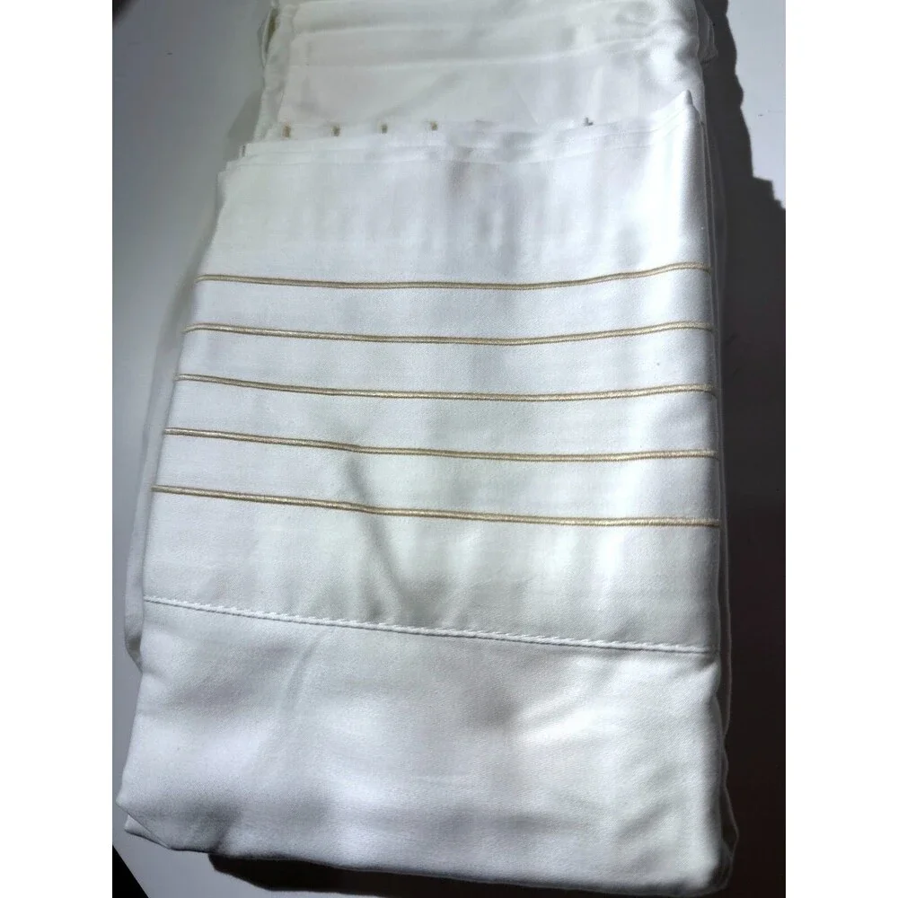Ralph Lauren Organic Sateen Handkerchief Embroidery King Pillowcases NEW